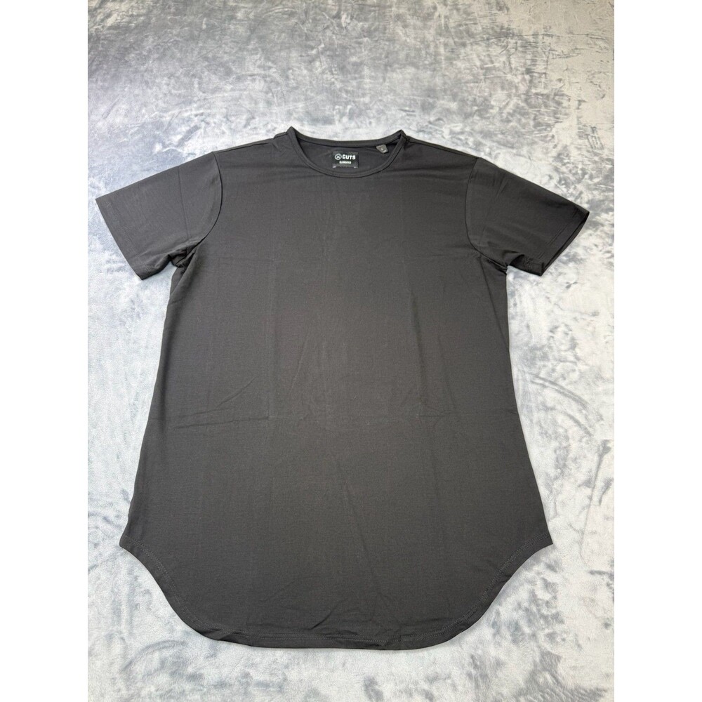 Cuts Clothing Short Sleeve Crew Elongated Fit T-Shirt Men's Large Black